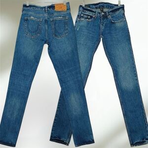 True Religion Rocco Relaxed Skinny Men's Size 28x34 Jeans